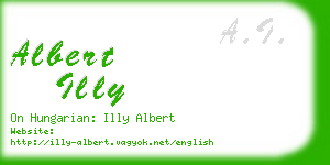 albert illy business card